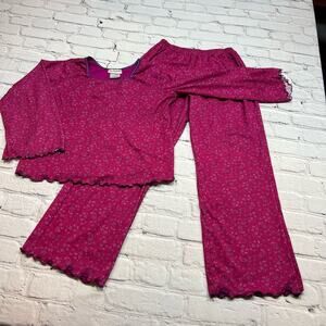 Girls’ American Girl Pajamas purple Paisley Just Like Me PJs youth size M A392